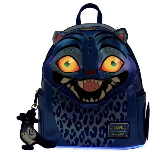 Loungefly K-Pop Demon Slayers Blue Cat Derp Mini Backpack - Picture 3 of 7